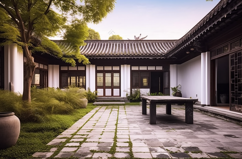 中国特色古代四合院民居小院,高清,摄影图,摄影图片,图片大全,摄影图免费下载